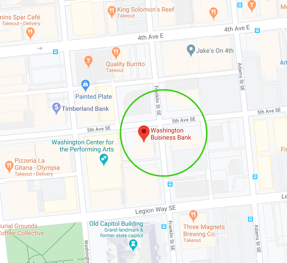 Google Map of bank location